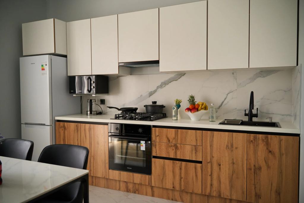 Апартаменты c 1 комнатой с балконом в Kareff