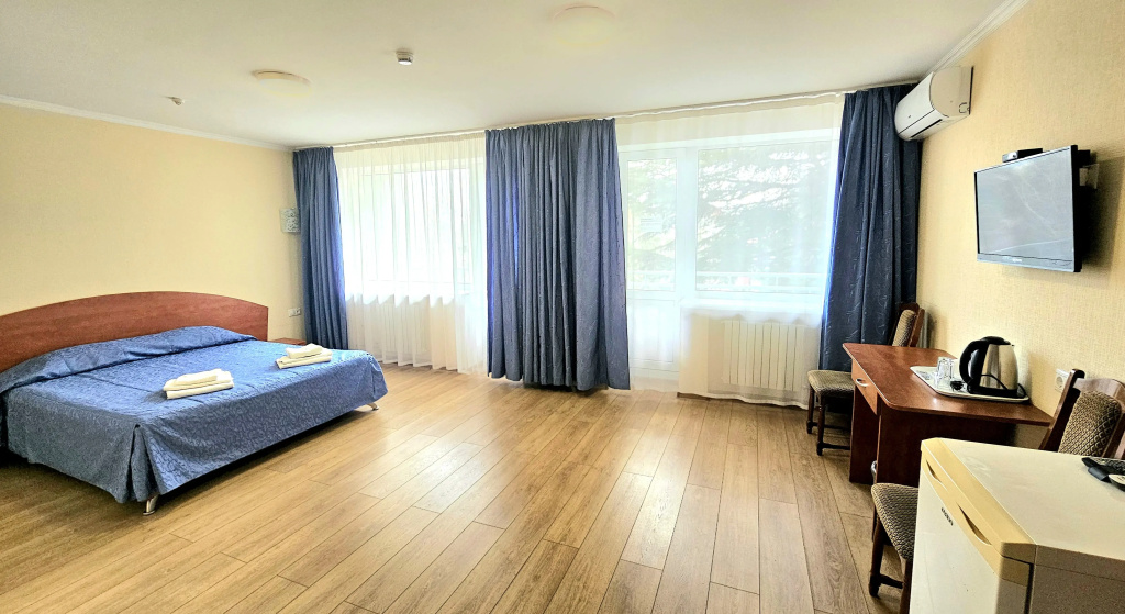 Standard + Building No. 2 Double room with balcony and with city view (full double bed)