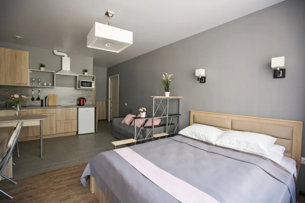 Квартира New Horizon Ovechkin Apartments Aquamarine  рядом с Московским вокзалом — фото