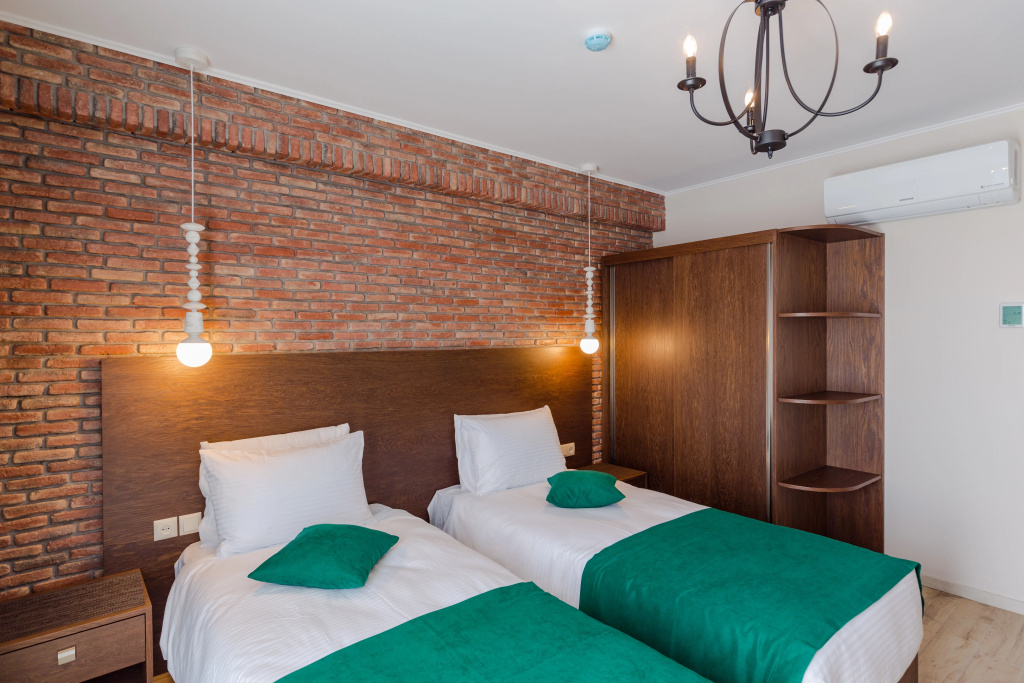 Standard Double room with balcony and with city view (twin beds)