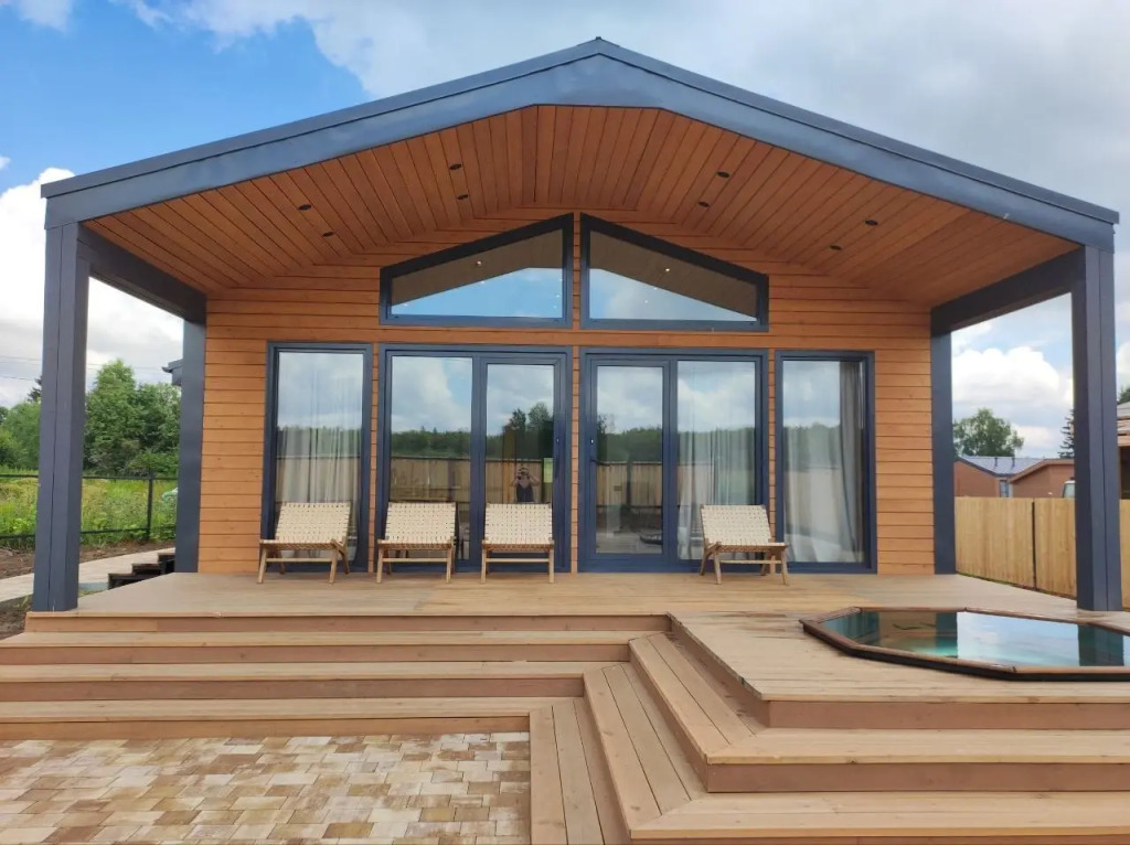 Коттедж Экоранчо Home Резорт Лодж с купелью - фото 6