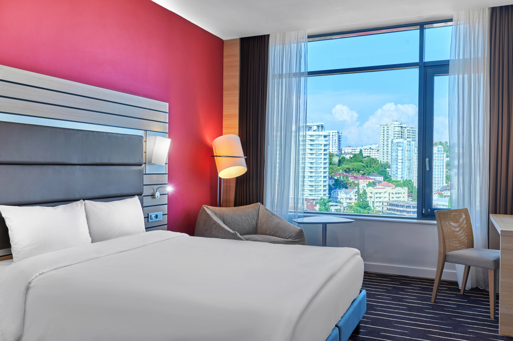Mercure Sochi Center Hotel Room Type - Classic Double room with City View full double bed