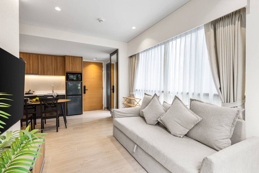 Апартаменты с 2 комнатами с балконом в Апарт-отель Laguna Lakeside BangTao by My Home Phuket