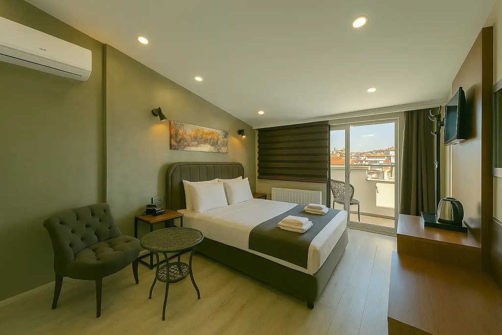 Standard Double room with balcony (full double bed)