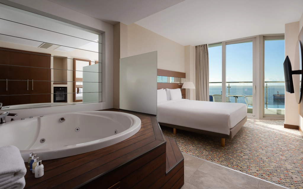 Mantera Resort & Congress, Sochi Room Type - Jacuzzi Double Junior Suite with balcony and with sea view full double bed Mantera Resort & Congress, Sochi Room Type - Jacuzzi Double Junior Suite with balcony and with sea view full double bed
