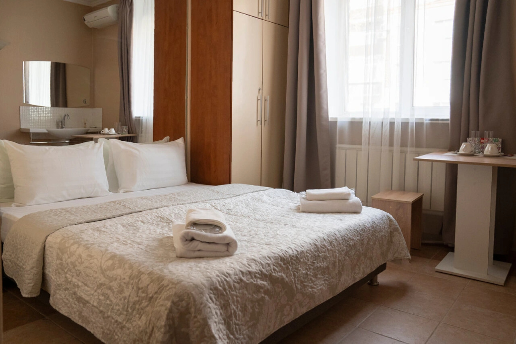 Afina Hotel Room Type - Double Suite full double bed