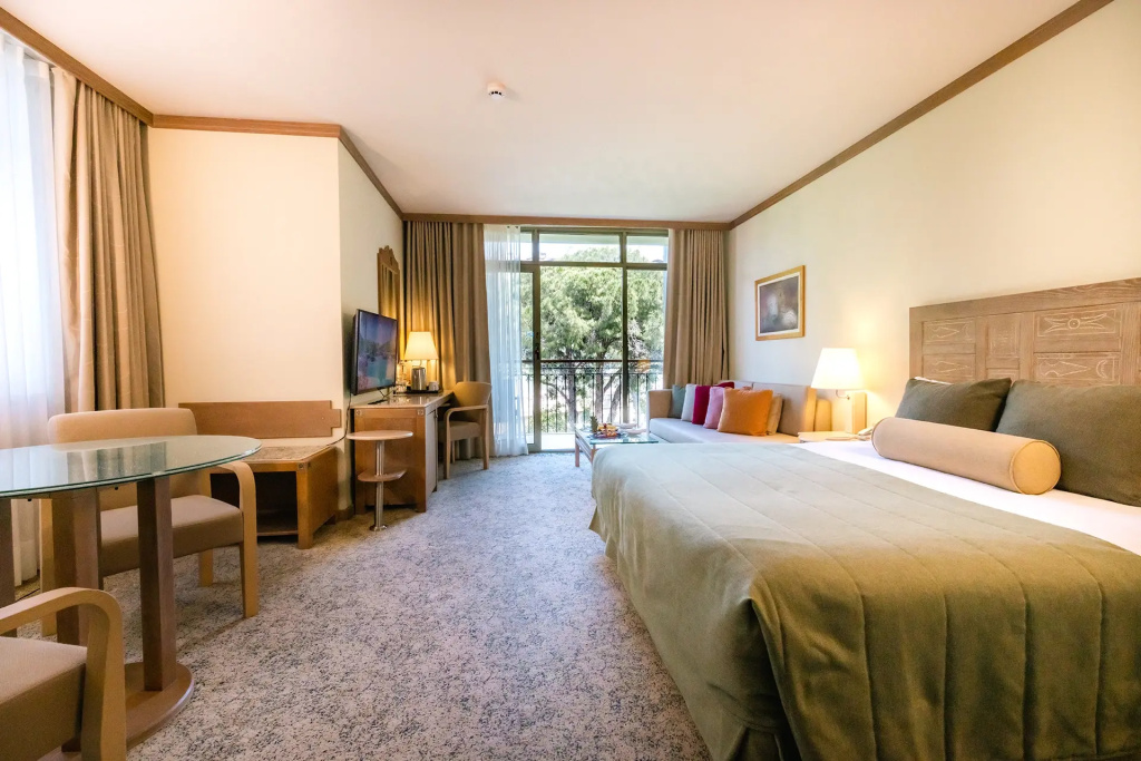 Double Junior Suite with balcony and with garden view (full double bed)