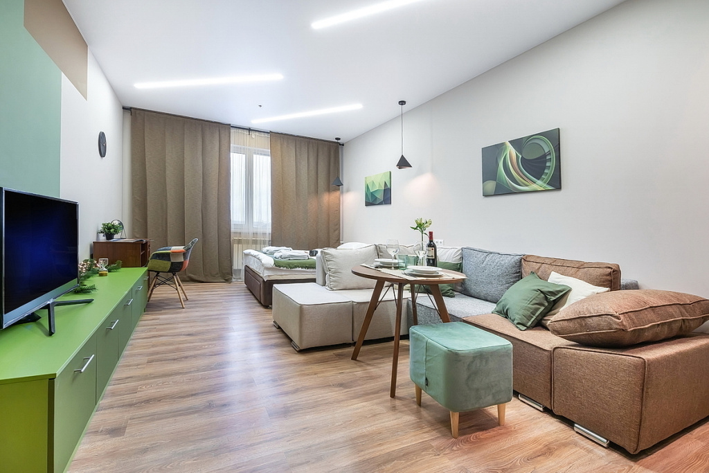 Отель Апартаменты SKY INN Color Green в Новоивановское