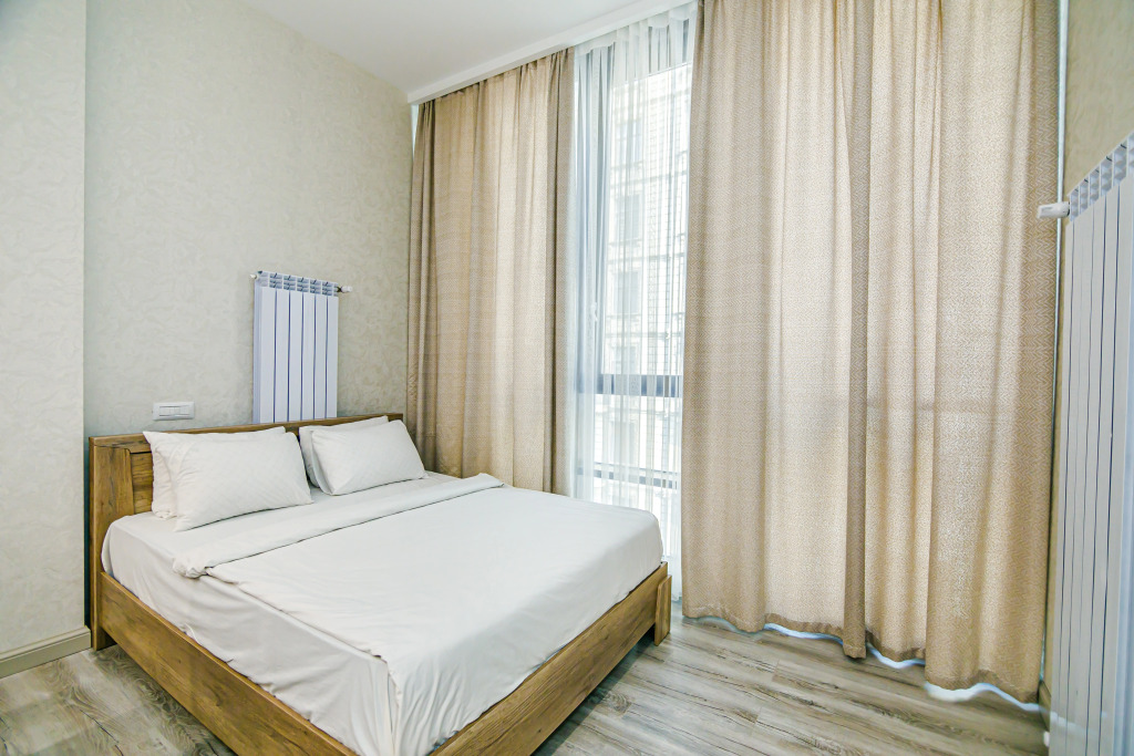 Апартаменты Deluxe с балконом и с красивым видом из окна в Апартаменты Luxury White in Nizami Street