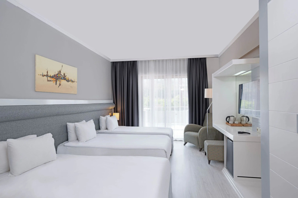 Grand room with balcony and with mountain view