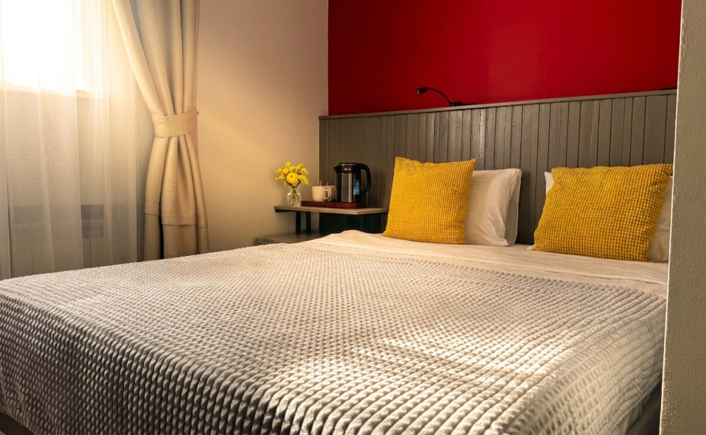 Standard Double room with courtyard view (full double bed)