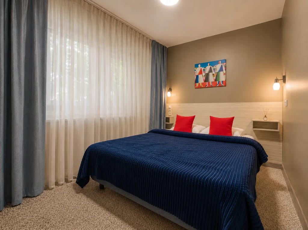 Standard Double room with city view (full double bed)