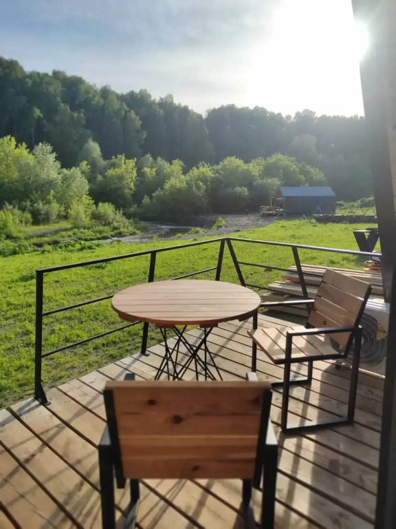 Шале двухэтажный А-фрейм с панорамным остеклением и террасой - фото 14