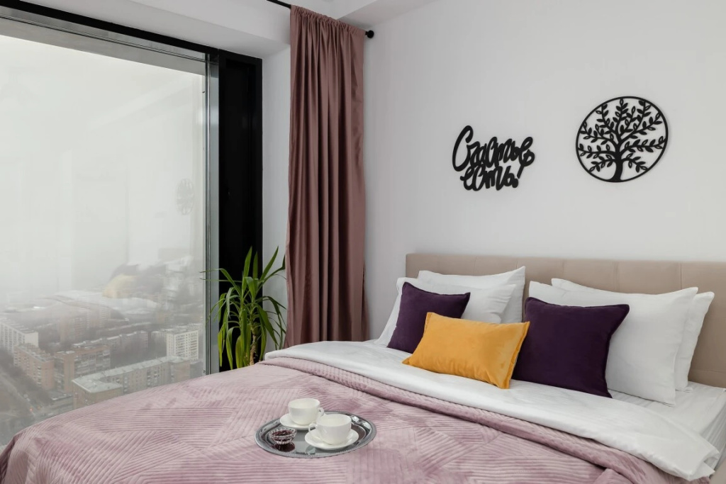 Отель Апартаменты SMART LOFTS | Terrace | Вид с 45 этажа | 2 спальни | В 1 мин. от метро в Москве