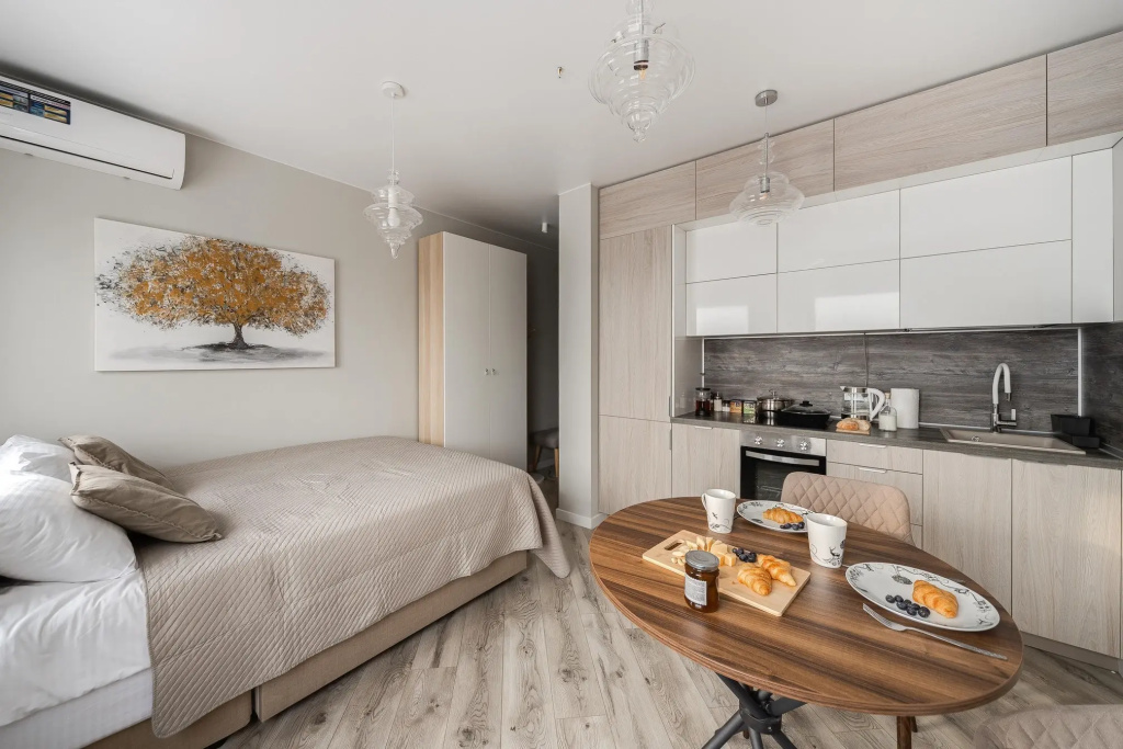 Апартаменты SMART LOFTS | Forest View на 13 этаже с видом на Останкинскую башню — фото