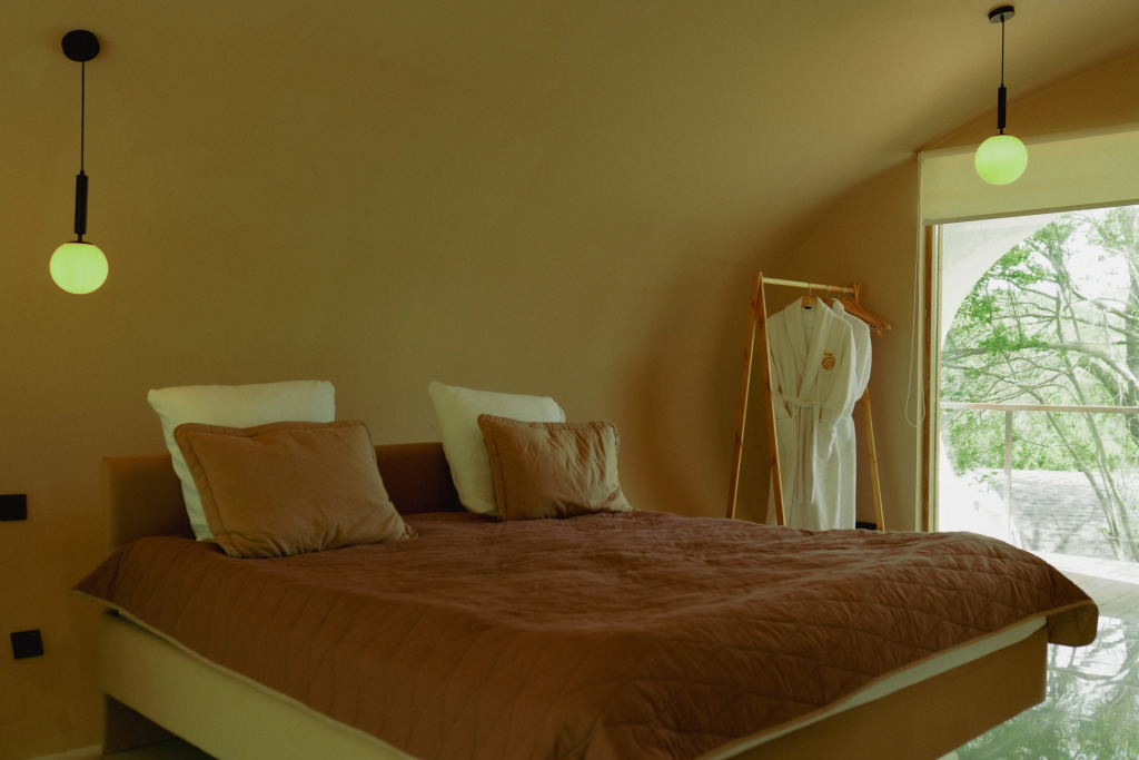 Двухместный люкс двуспальная кровать в Apple Resort