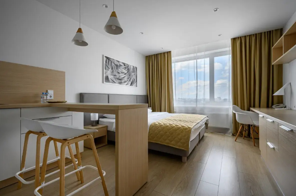 Yes Technopark Apart-Hotel Room Type - Standard Double room with the view on the Island of Dreams twin beds