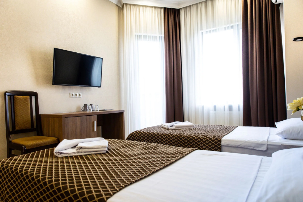 Двухместный номер Стандарт на 1 этаже двуспальная кровать в ТиАдель