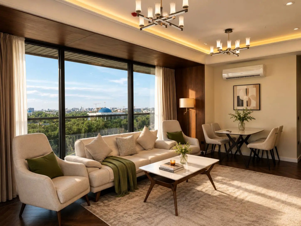 Апартаменты Роскошные апартаменты с видом на Tashkent City | 13-й этаж — фото
