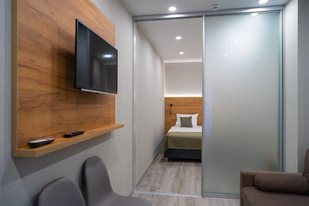 Atmosfera Park Hotel Room Type - Two-room Double Apartment with balcony full double bed