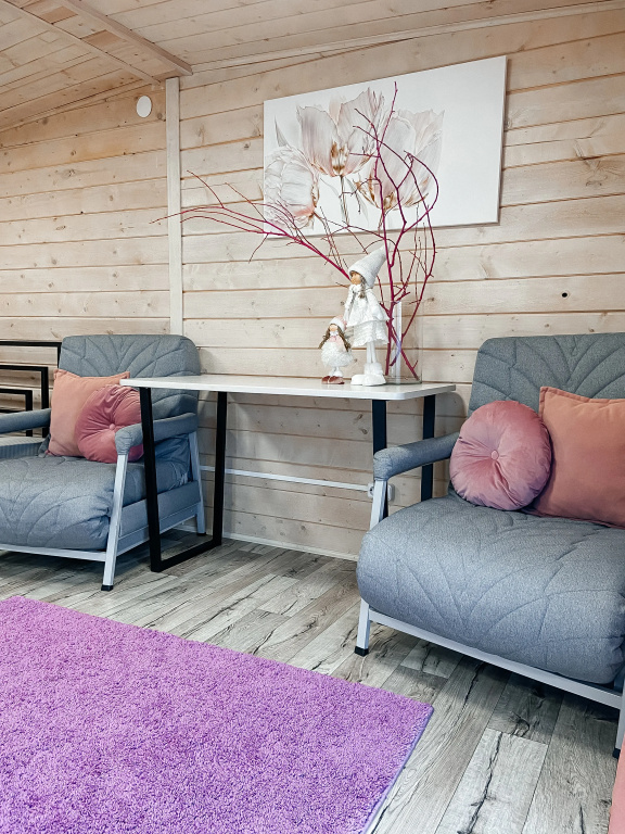 Comfort room with garden view