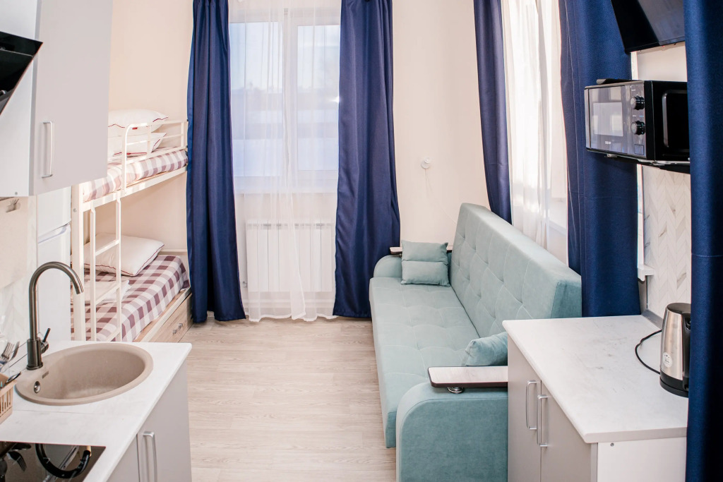 Четырёхместные апартаменты в Хостел на Фурье