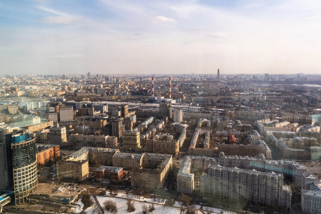 Апартаменты Уютные на 54 Этаже с Видом на Набережную Москвы Реки — фото