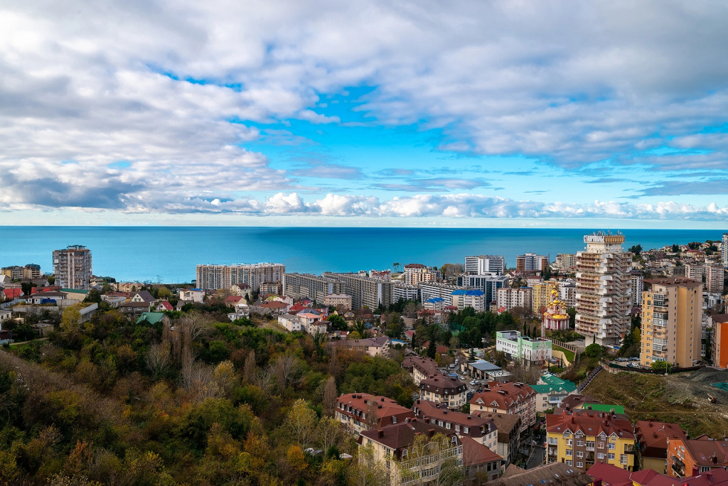 Отель Квартира Студия с видом на море МореСолнцеАпарт в Сочи