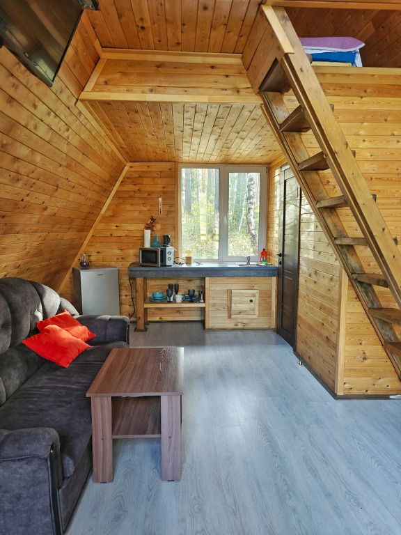 Коттедж с видом на реку в Брусника