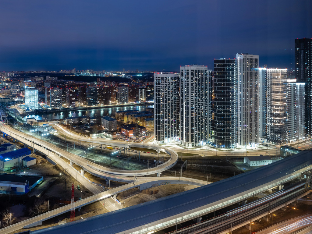 Апартаменты Люкс с камином Башня ОКО Москва-сити (вид на город) - фото 19