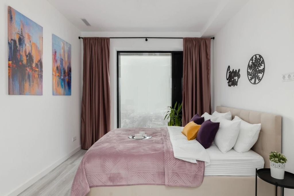 Отель Апартаменты SMART LOFTS | Terrace | Вид с 45 этажа | 2 спальни | В 1 мин. от метро в Москве