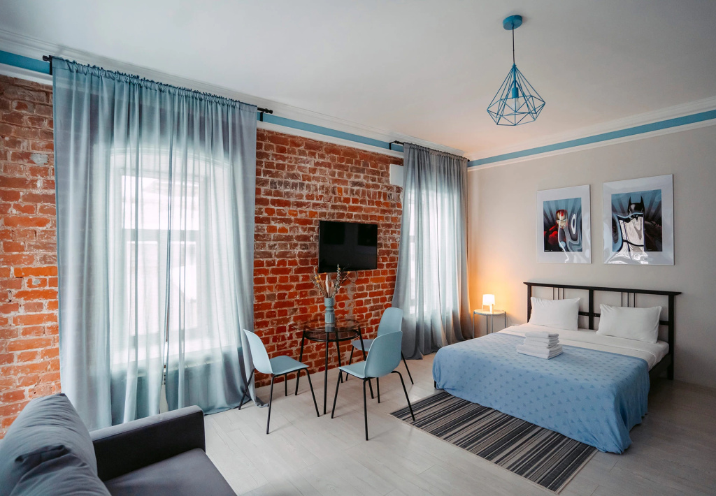 Teal Double Apartment with balcony (full double bed)