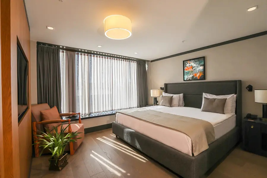 Deluxe Double room with Bosphorus view (full double bed)