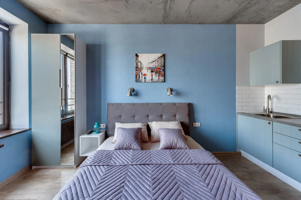Апартаменты SMART LOFTS | Navy | 25 этаж с видом | ЖК бизнес-класса рядом с метро — фото