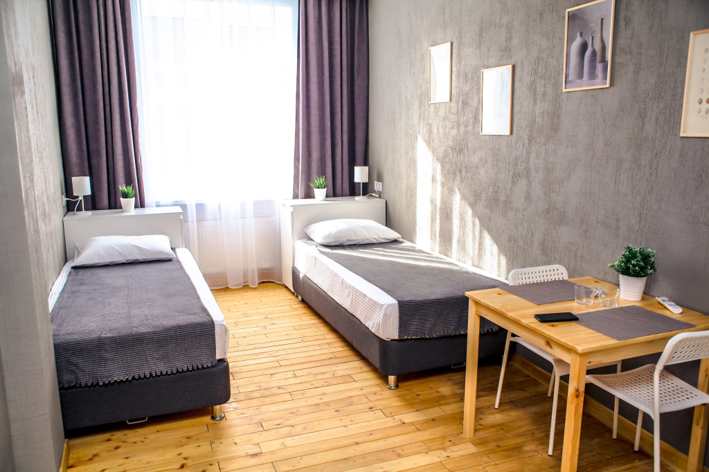 Home Guest house Room Type - Economy Double room with city view twin beds