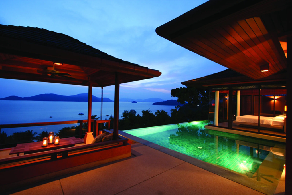 Вилла с бассейном с 2 комнатами с балконом и с видом на океан в Sri Panwa Phuket Luxury Pool Villa Hotel