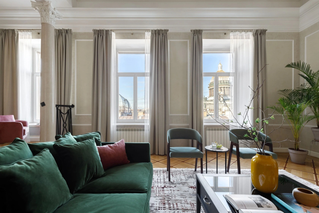 Апартаменты Minin Apartments c видом на Исаакиевский Собор 210 кв.м. — фото