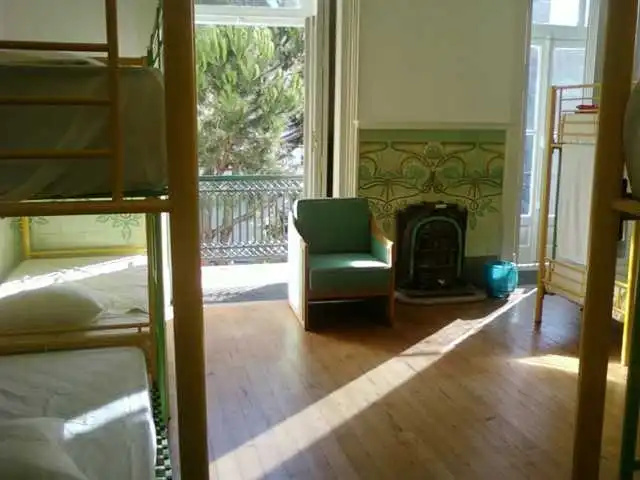 Bed in Dorm with balcony