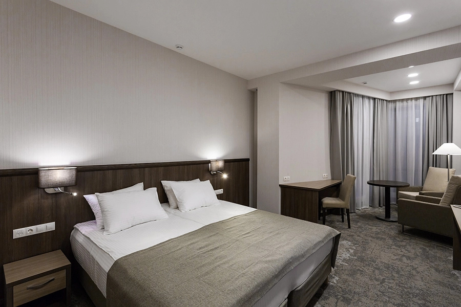 Alfa Hotel Room Type - Double Junior Suite with city view full double bed