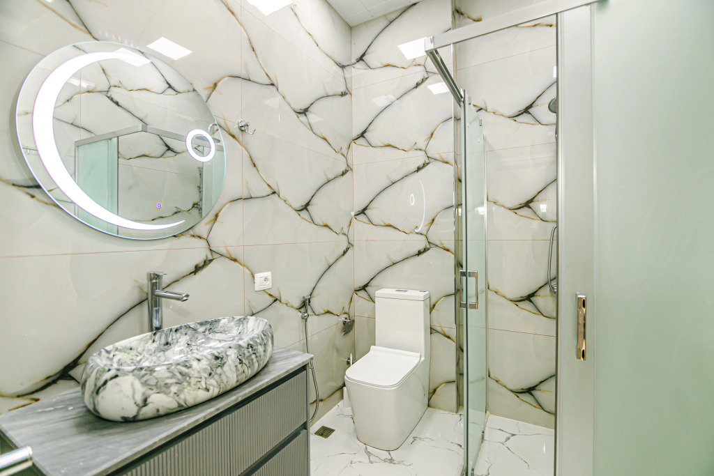 Апартаменты Deluxe с балконом и с красивым видом из окна в Апартаменты Luxury White in Nizami Street