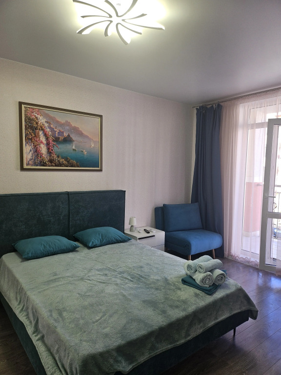 Квартира Стильная евро-двушка с двумя балконами с видом на горы - фото 36