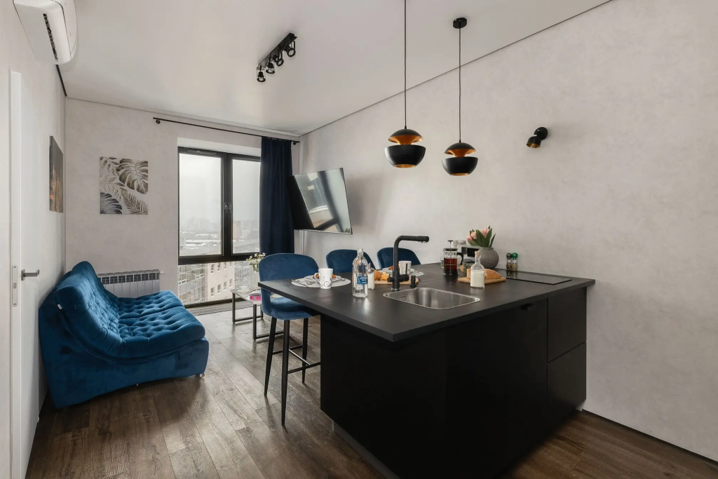 Апартаменты SMART LOFTS | Blueberry | С отдельной спальней | Бизнес-класс у метро — фото