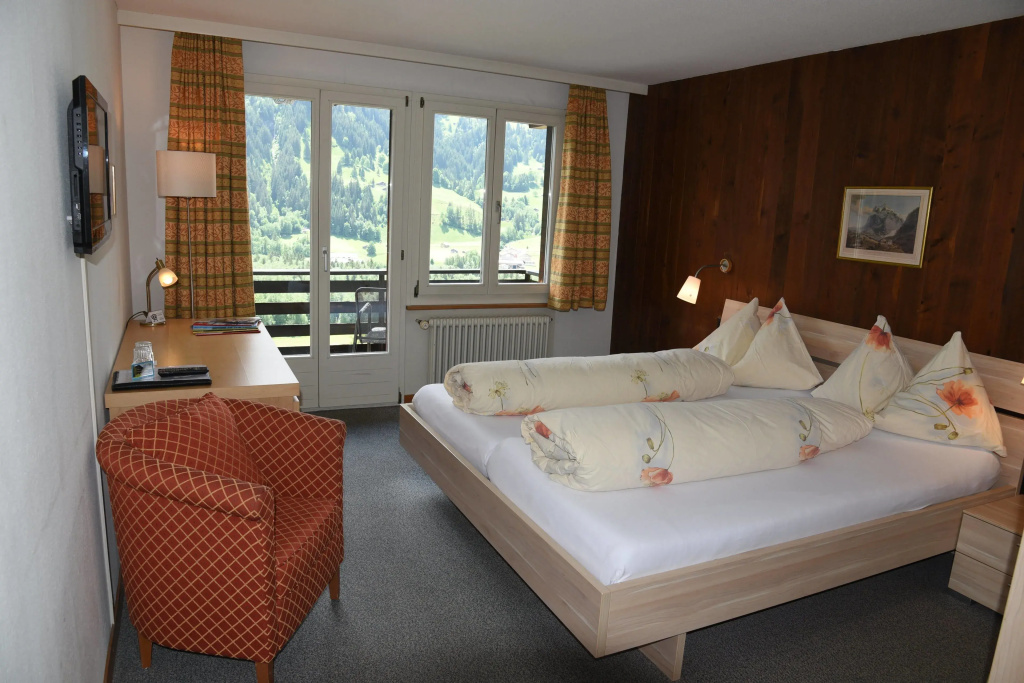 Standard Double room with balcony and with mountain view (full double bed)