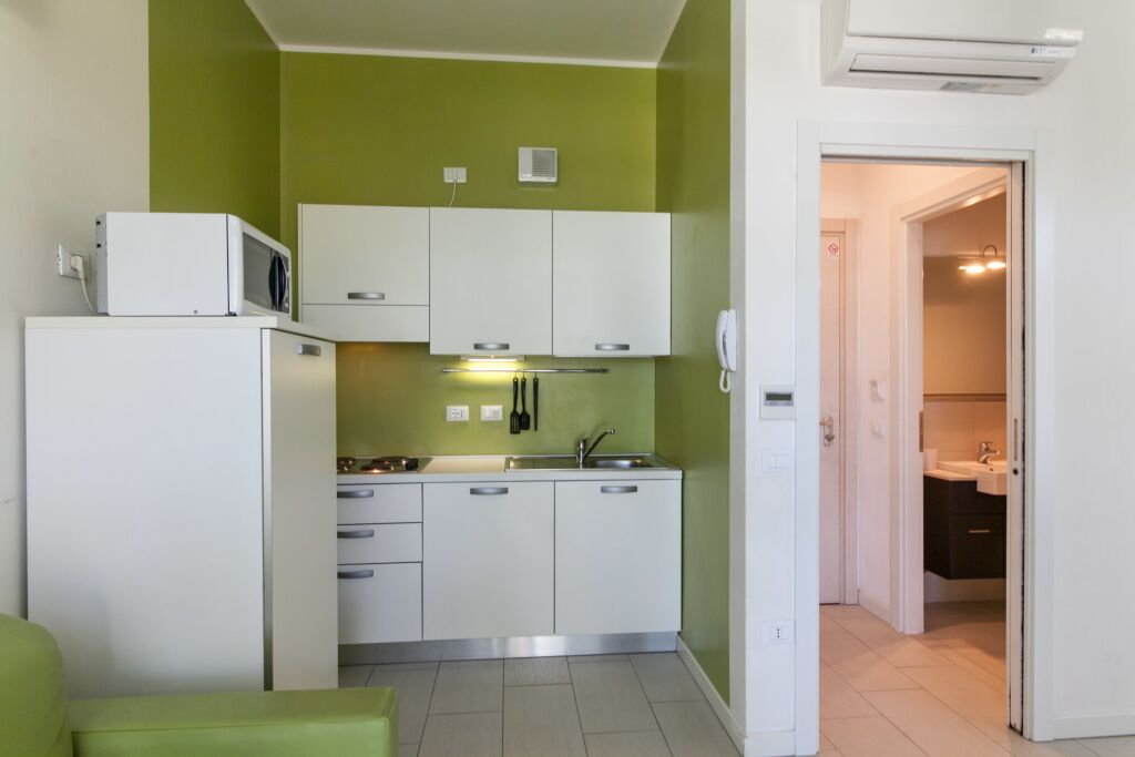 Апартаменты Standard c 1 комнатой с балконом и с видом на море в Residence Sunrise Cesenatico