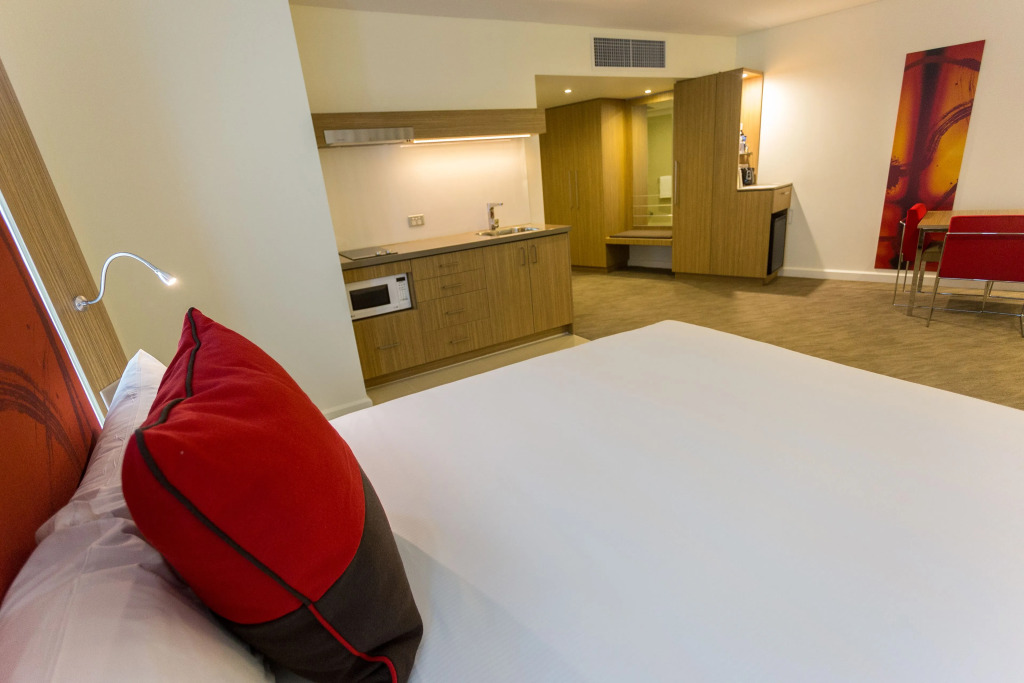 豪華四人房，配有雙人床