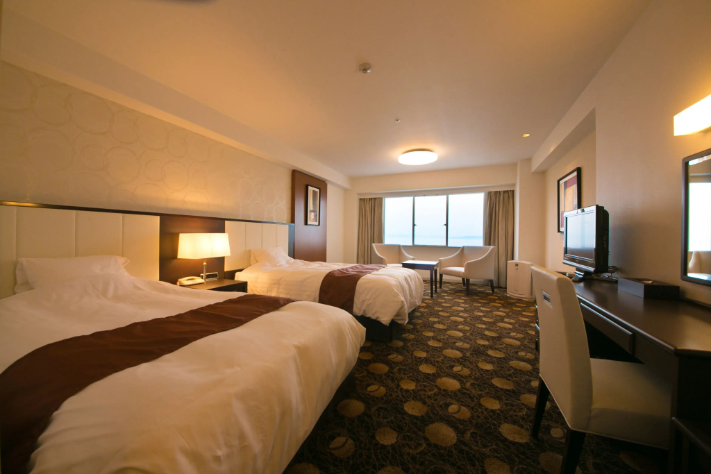 Standard Double room with ocean view (twin beds)