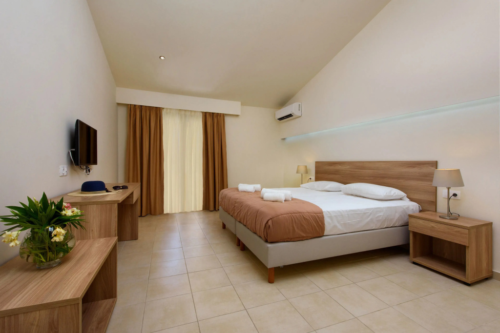 Olympion Village Room Type - Standard Double room with garden view full double bed
