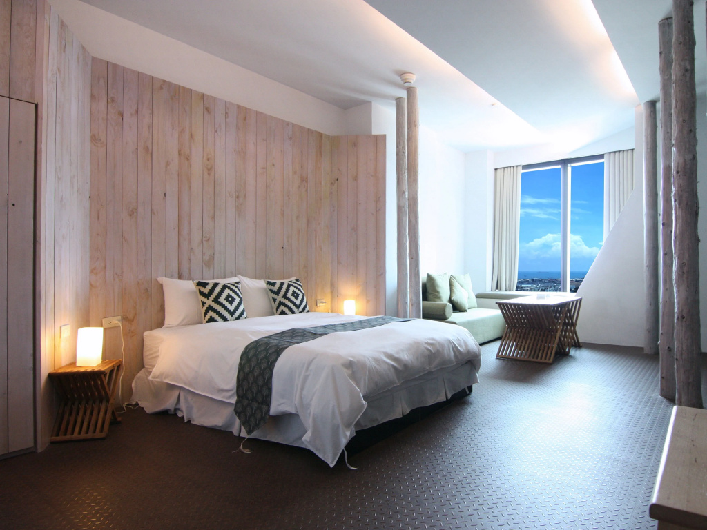 Deluxe Double room with ocean view (full double bed)