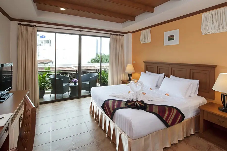 Двухместная студия двуспальная кровать в Sun Hill Hotel Patong