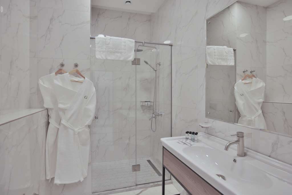 Номер Комфорт с видом на сад двуспальная кровать в Garden Resort